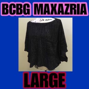 Sz L BCBG Fancy Pullover